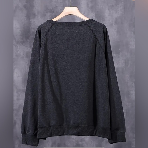 Christmas Graphic sweatshirt, dark gray - Picture 2 of 5